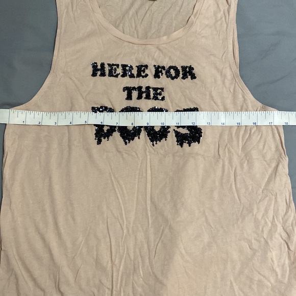 Express “Here for the Boos” Sequin Muscle Tank - Picture 3 of 4